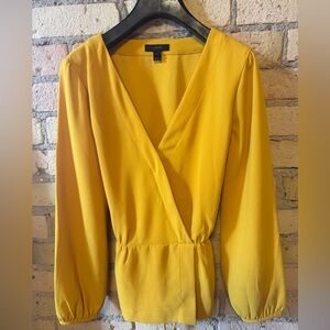 J. Crew Marigold V-Neck Blouse